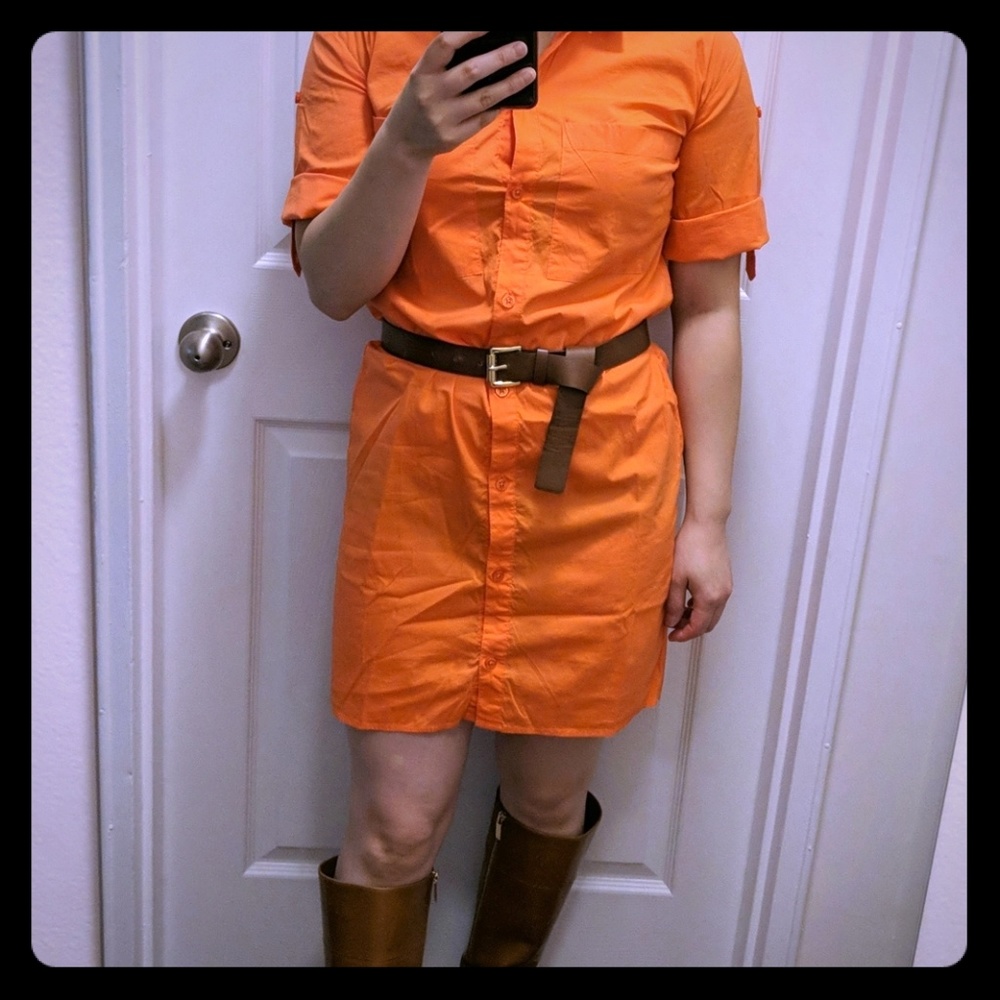 Michael Kors short sleeve shirt dress